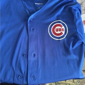 Sport-Tek Royal Blue Cubs Button-Up Jersey